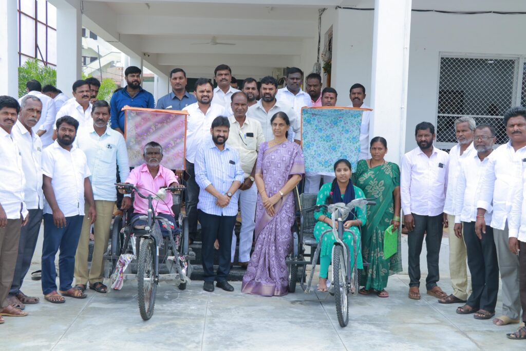 mla sabitha indra reddy distributed tricycle for disabled 4