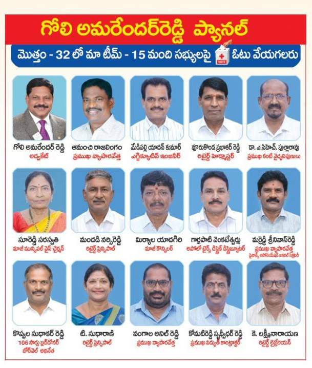 Nalgonda Red Cross Society, Nalgonda Club Elections